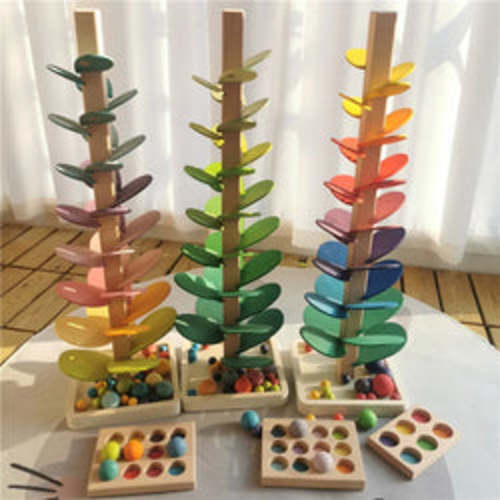 Music Sounding Trees, Marble Run, Color Sorting Trays & Ball Sets