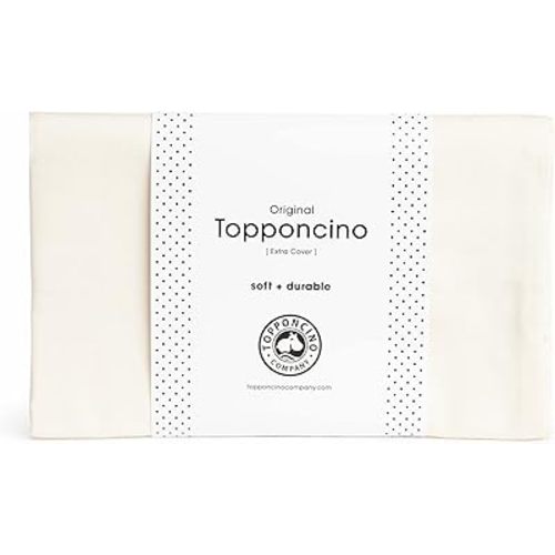 The Extra Cover Only | Insert Sold Separately | Fits All Topponcinos from The 100% Natural Cotton | Machine Washable (Natural)
