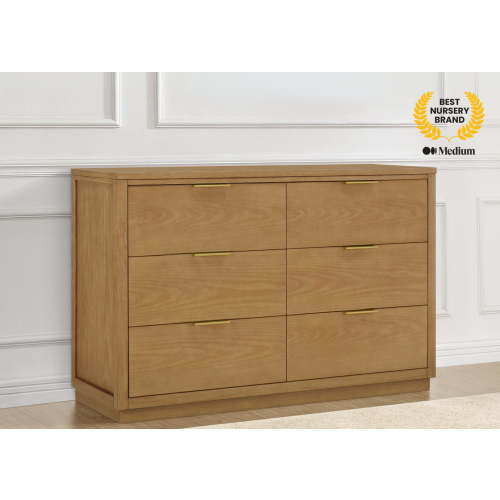 Forever 6 Drawer Dresser with Interlocking Drawers - Naturals Collecti | Delta Children