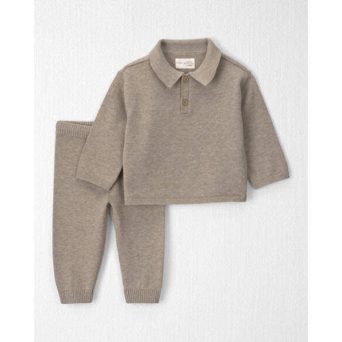 Baby Boy 2-Piece Organic Cotton Sweater Knit Top & Pant Set - Little Planet | Carter's
