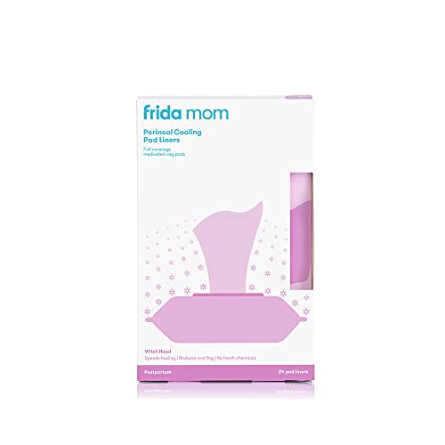 Frida Mom Perineal Medicated Witch Hazel Full-Length Cooling Pad Liners for Postpartum Care | 24-Count
