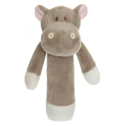 TriAction Toys Teddykompaniet Plush Baby Rattle | Hippo