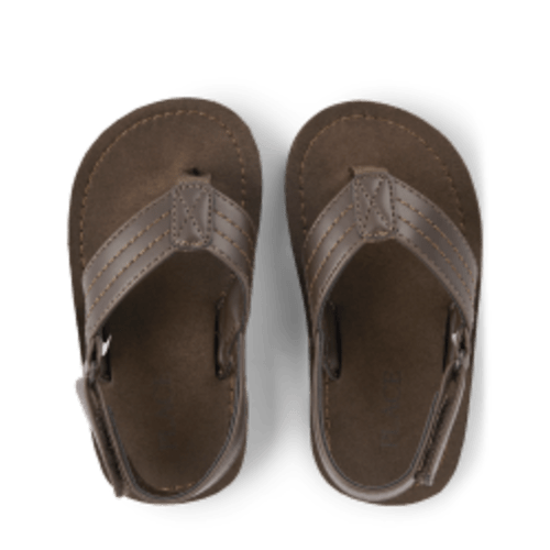 Toddler Boys Flip Flops - Tan