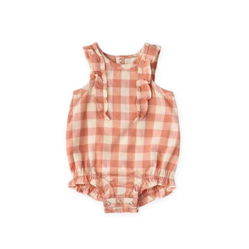 GOTS Certified Checkmate Flutter One-Piece - Melon – Pehr