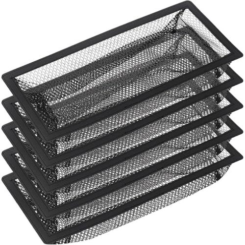 Floor Register Cover Trap, Floor Air Vent Cover Screen for Home Air Vent Filters 5-Pack Floor Vent Mesh Filters Net Trap… (4 x 10 Inch)