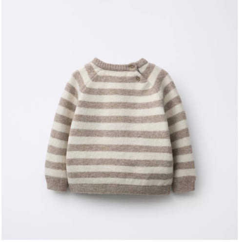 STRIPED KNIT JUMPER - Light beige | ZARA United States