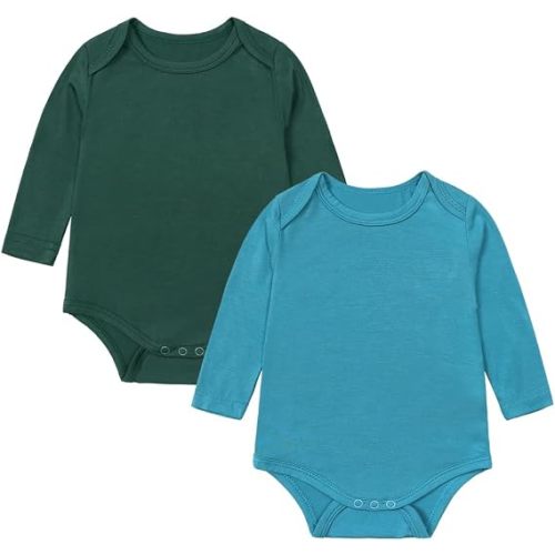 KIDS TALES 0 to 3 Months Long Sleeve Body Suits 2 Pack