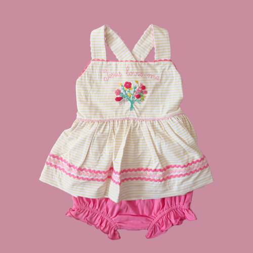 Jesus Loves Me Diaper Set