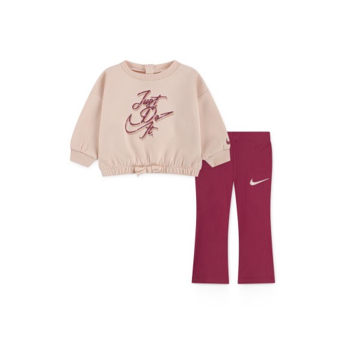 Just Do It Sweatshirt & Rib Leggings Set