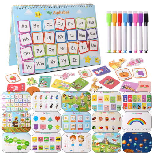 Busy Books for Kids Montessori Preschool Learning Activities Latest 29 Themed - Workbooks Activity Binders Travel Toys for Toddlers Ages 3+, Autism Learning Materials and Tracing Coloring Books