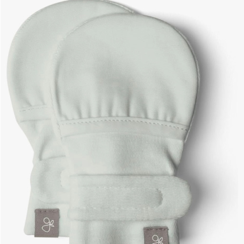 Goumi Baby Mitts, Anti-Scratch Newborn Mittens, Soft Stay-On Mitts, Succulent 3-6 Months