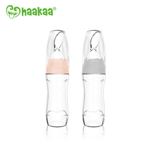 Haakaa Silicone Baby Food Dispensing Spoon with Cap 1 pk | Haakaa USA