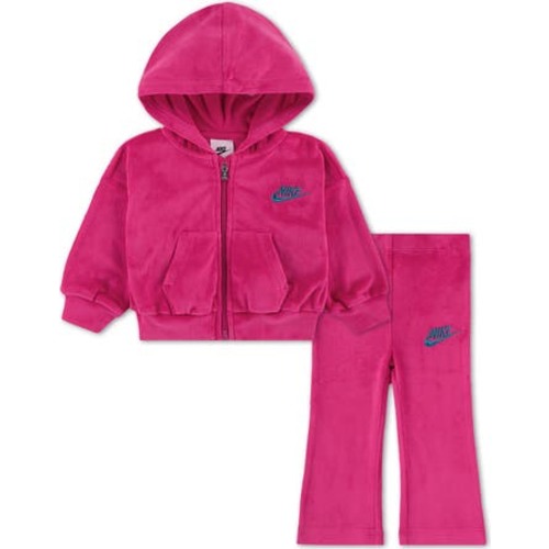 Velour Hoodie & Flare Leggings Set, 18M