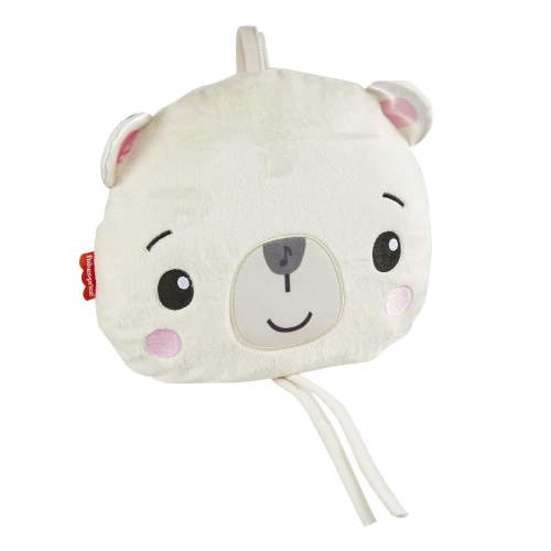 Fisher-Price Lights & Lullabies Polar Bear Soother Crib-Attach Baby Sound Machine with Music, Infant