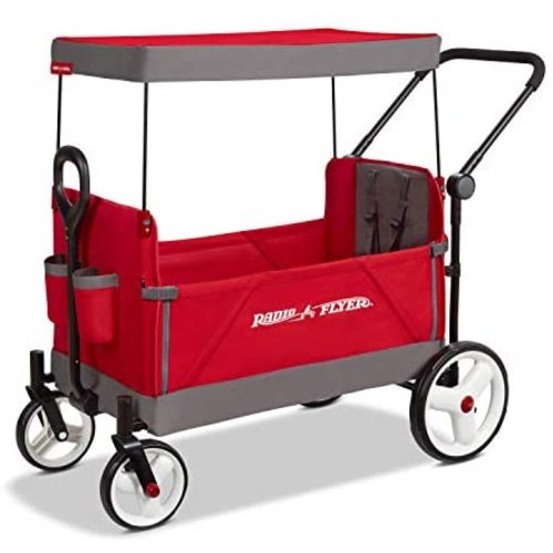 Radio Flyer Convertible Stroll 'N Wagon, Red