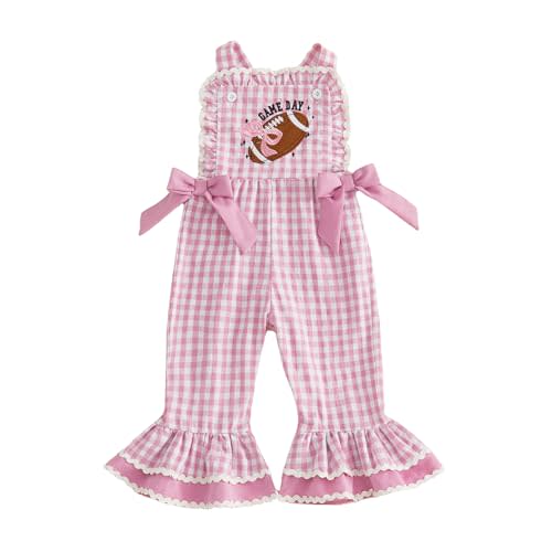 Toddler Baby Girl Bell Bottoms Romper Floral/Butterfly Overalls Suspender Flare Pants One Piece Strap Jumpsuit