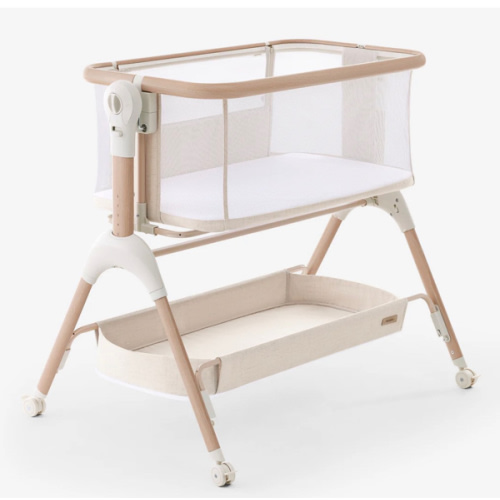 HARPPA Cuddly Signature | 3-in-1 Rocking Baby Bassinet & Bedside Sleeper with Anti-Reflux Mattress for Newborns | Attaches to Bed, Adjustable Height, Tool-Free Setup, Portable Wheels, CPSC Certified, Gentle Rocking Motion | Ideal for Infants, Safe Co-Slee