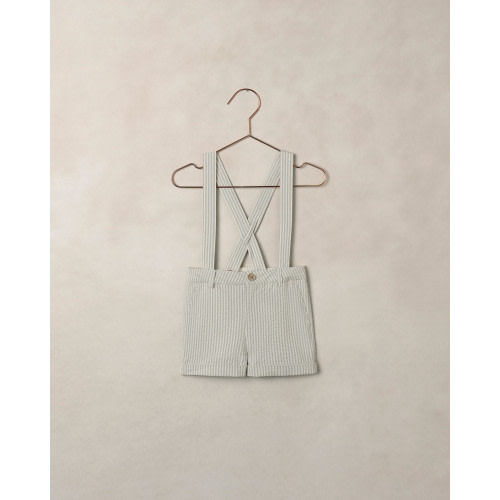 Suspender Short Sky Stripe