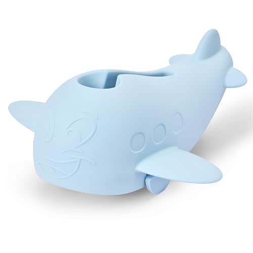Bath Spout Cover, Baby Bathtub Faucet Cover, Universal Silicone Safety Guard with Anti-Slip Strap, Whale Design for Kids/Toddlers, Prevents Bumps & Scalds (Blue)