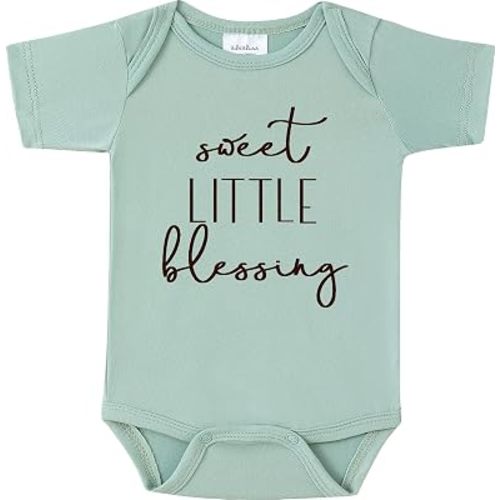 Sweet Little Blessing Baby Onesie,Gender Neutral Pregnancy Announcement Outfit for Newborn