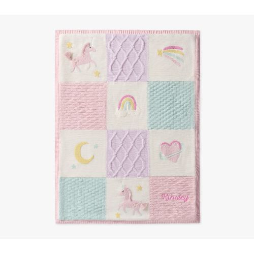 Unicorn Heirloom Baby Blanket