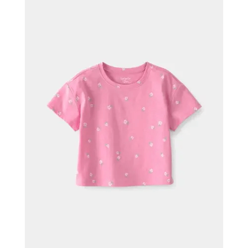 Baby Girl Floral Relaxed Top - Pink | Carter's