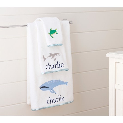 Save Our Seas Bath Towels | Pottery Barn Kids