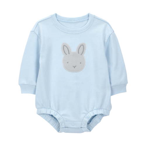 Carter's Child of Mine Baby Bubble Bodysuit, Blue Bunny - Newborn