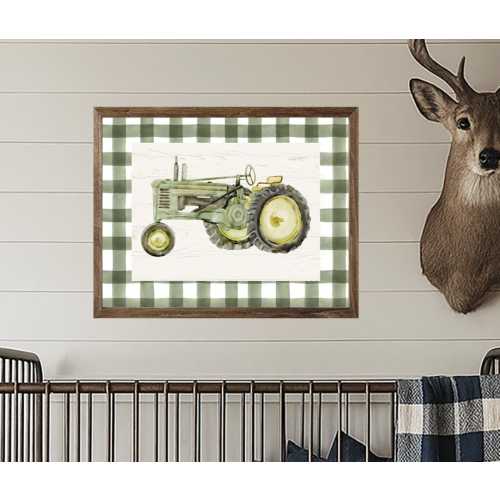 Green Tractor Nursery Sign, Kids Wall Art, Kids Room Art, Tractor Art, Farmhouse Art, Wood Nursery Sign, Nursery Art