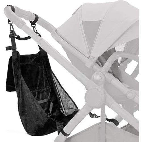 Hammock Sling for Stroller, Universal Seat Attachment, Compact Double Rider Alternative, for Lightweight Travel, Jogging and Book-Fold Strollers