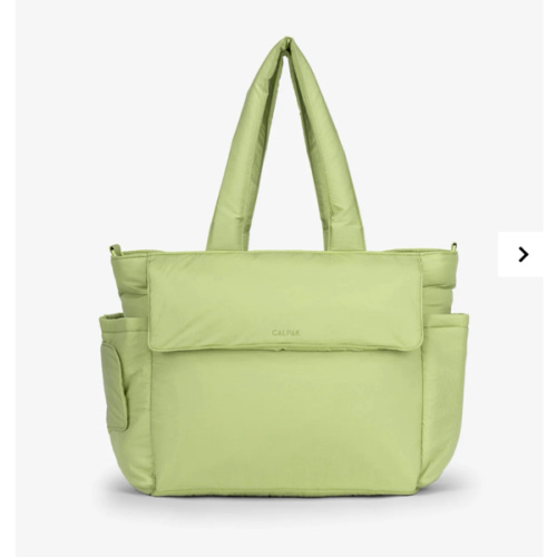 Diaper Tote Bag with Laptop Sleeve - LIME