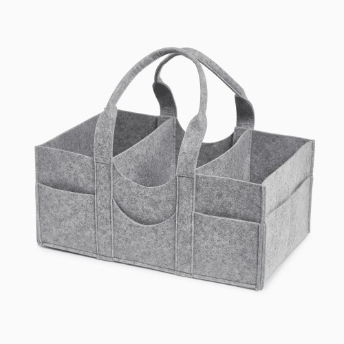Sprucely Felt Diaper Caddy - Heather Grey, Large