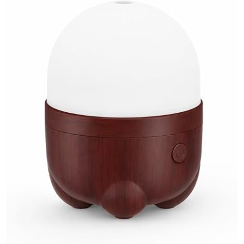 SEEDSEEL 150ML Rechargeable Battery Essential Oil Diffuser, Portable Cordless Aromatherapy Diffuser with 7-Color LED Light, 7-Hour Runtime, Quiet Design for Bathroom, Office, Outdoor