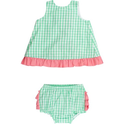 Kids' Gingham Ruffle Swing Tank & Bloomers Set, 3-6M