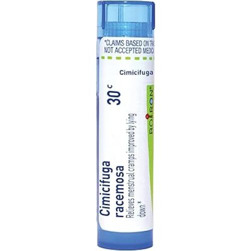 Boiron Cimicifuga Racemosa 30C for Menstrual Cramps Improved by Lying Down - 80 Pellets