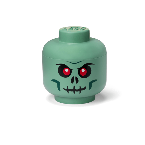 Large Skeleton Storage Head – Green