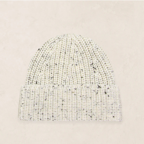 Knit Beanie - Cream Speckle