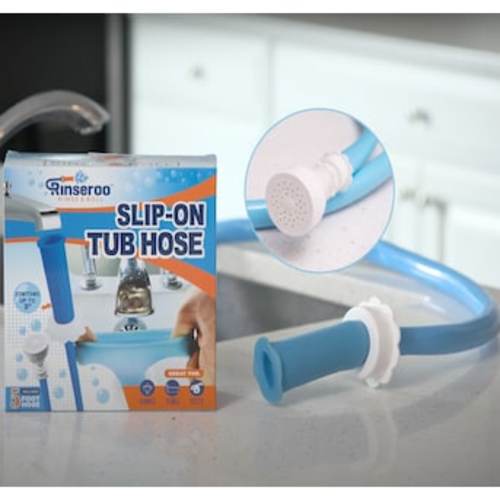 Rinseroo Slip-on Blue Tub Faucet Spray Hose (PVC Braided 60-in) 2597 at Lowes.com
