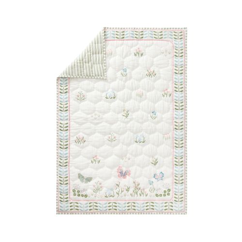 Grace's Garden Cross-Stitch Baby Quilt | Pottery Barn Kids