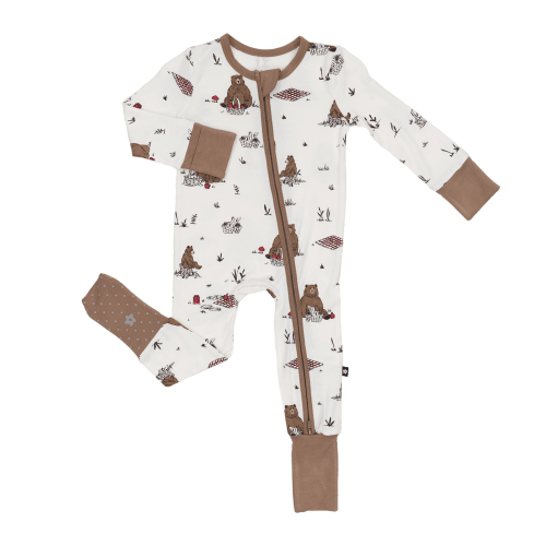 Larkspur Baby | Romper Pajamas | Convertible Footed Romper in Picnic