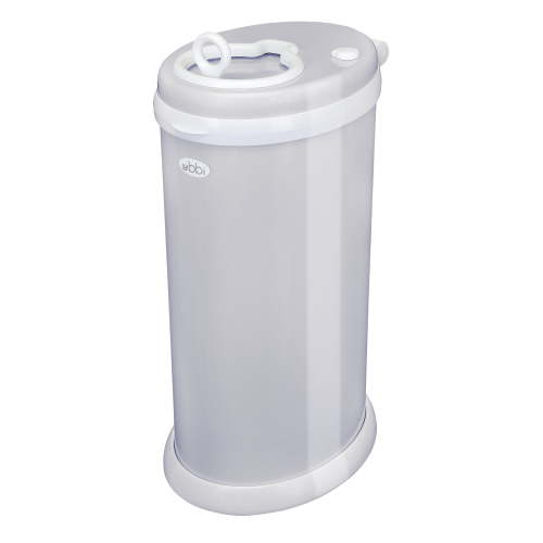 Ubbi, Stainless Steel Diaper Pail, No Special Bags, Odor Locking, Gray