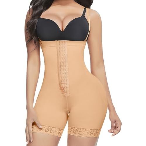 Lover-Beauty Fajas Colombianas Tummy Control Shapewear Body Shaper Bodysuit