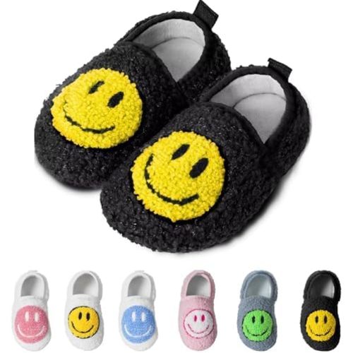 KEYUSHOP Toddler Kids Slippers Smile Face