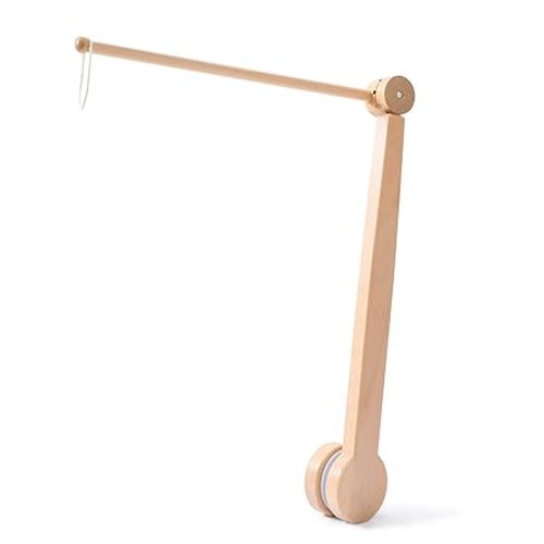 Crib Mobile Holder, HBM Wooden Mobile Arm & Hanger for Crib, Nursery Decor for Baby Girl Boy