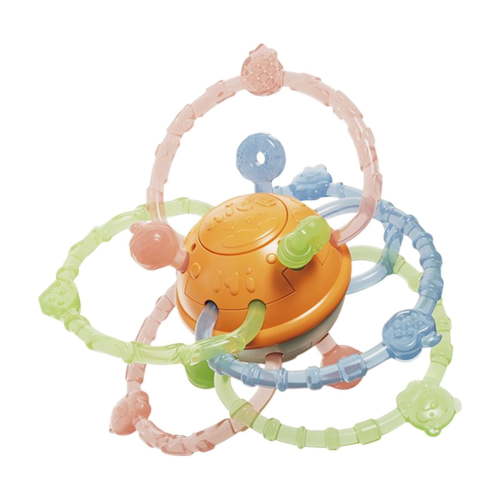 KOYPTL Manhattan Infant Hand Scratch Ball for Toddlers Baby 6-8 7-12 Months,Soft Early Education Grasp Soothing Rattle Toy for Boys Girls 0-1 Years Old Easter Basket Christmas Stocking Stuffers Gifts