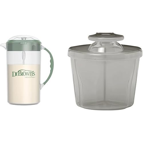 Dr. Brown's Baby 32oz Formula Mixing Pitcher and On-the-Go Formula Dispenser for 3 Nine oz Bottles