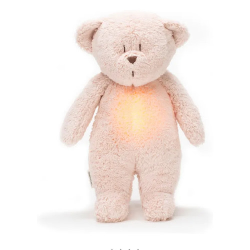 Moonie - Teddy Bear musical nightlight - Blush | Smallable