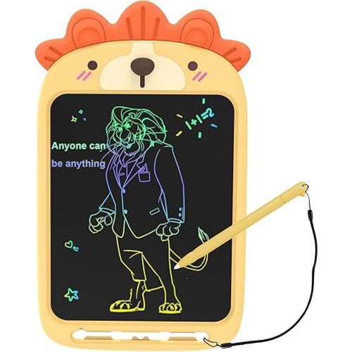 10 Inch LCD Writing Tablet, Erasable Doodle Board Toy, Cute Lion Drawing Pad for Kids Ages 2-6 - Educational Christmas Birthday Gift (Lion)