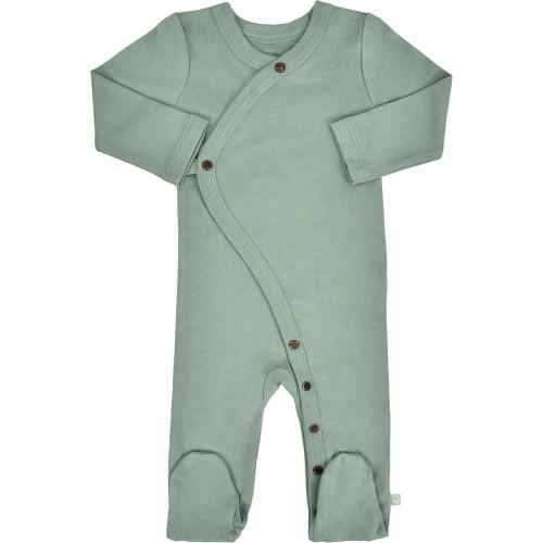 Organic Cotton Footie | Basil Green