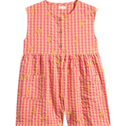Kids' Gingham Cotton Romper, 12-18M